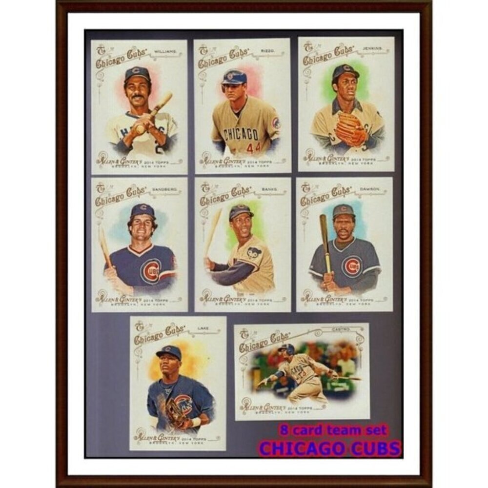 2014 Topps Allen & Ginter Chicago Cubs 8 Card Team Set Banks Sandberg Dawson